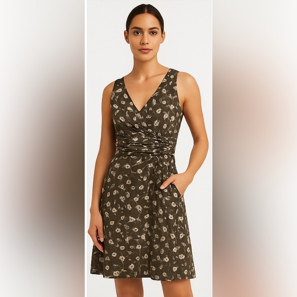 Nougat London 100% Silk Floral Dress Size 2 printed